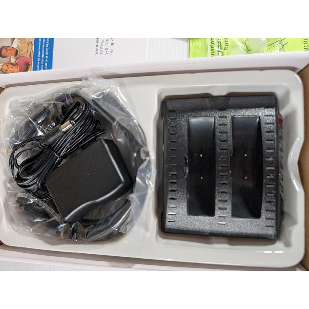 TV Ears 5.0 Digital Wireless Headset System Voice Clarifying 11741 Black - Picture 8 of 16